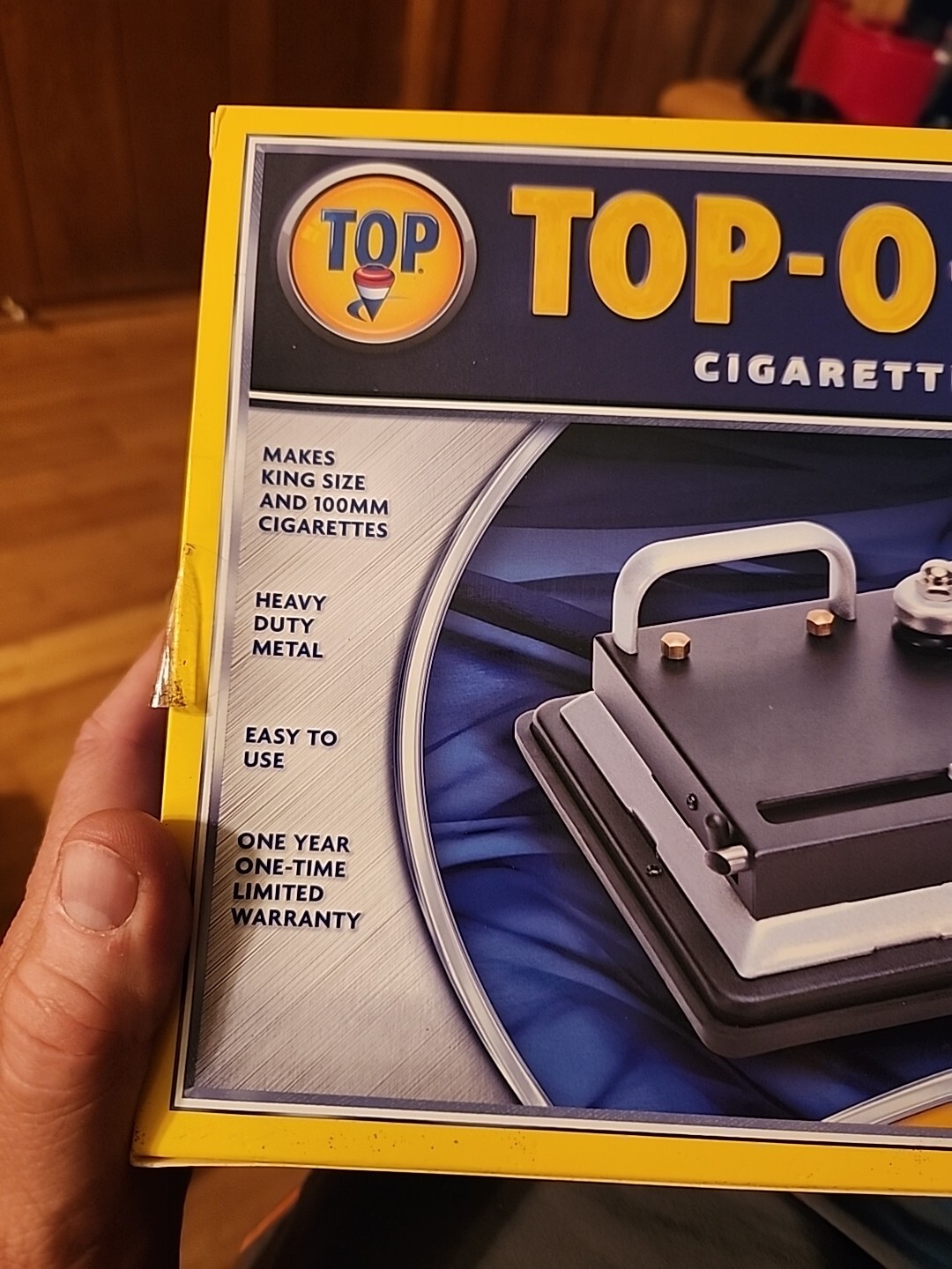 Top-O-Matic Cigarette Rolling Machine New in Box TMACH-EA-AD-CACA