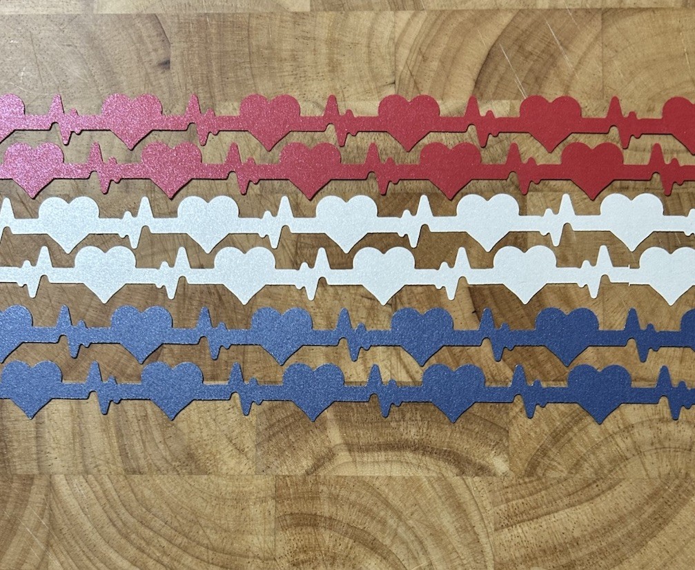 Creative Memories Die-Cut Paper Pieces: American Heartbeat 💗 250th Anniversary