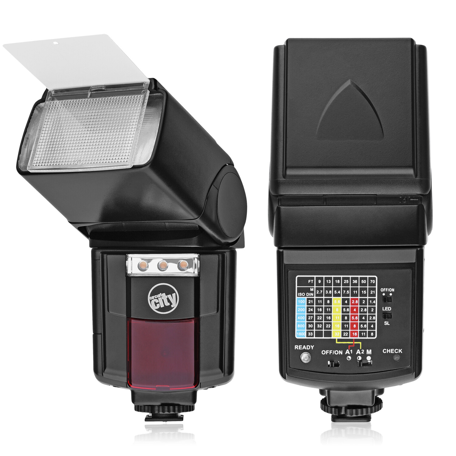 Auto Bounce Flash with LED Video Light for Canon EOS 1300D 2000D 4000D 100D 200D
