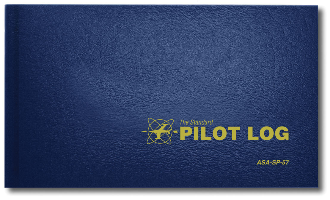 ASA Standard Pilot Logbook - Navy Hardcover - ASA-SP-57