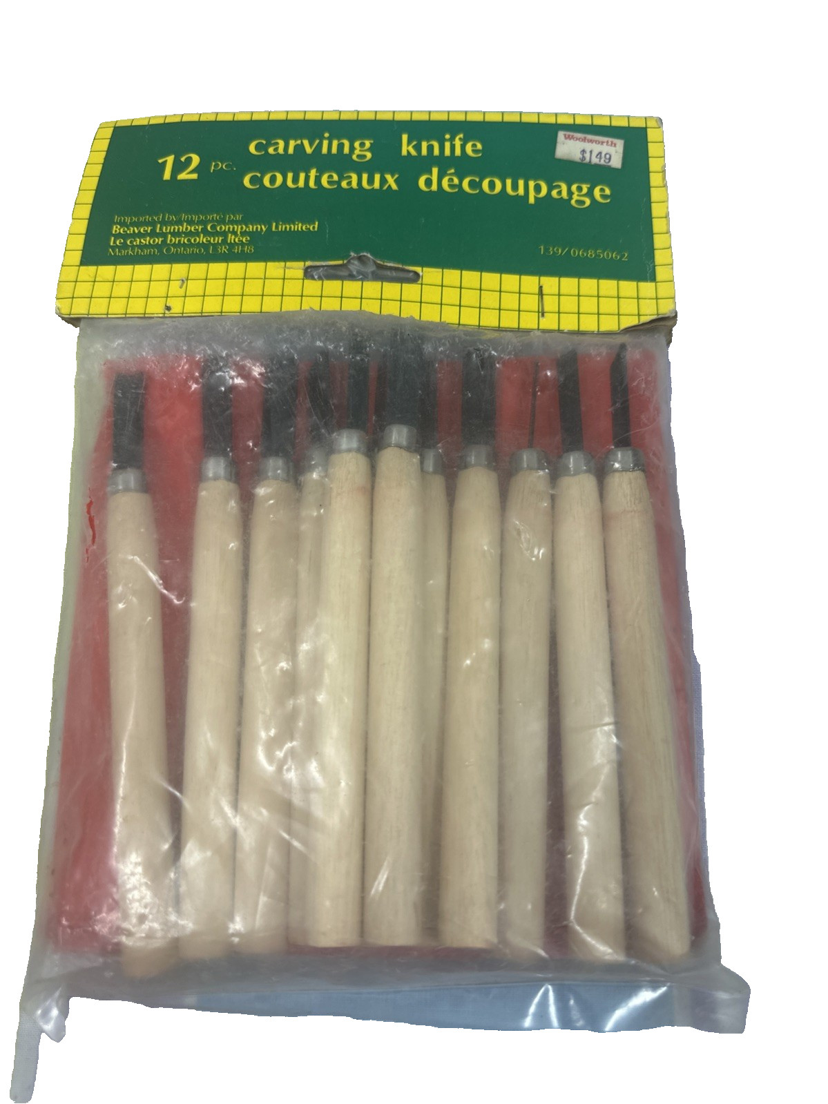NEW Beaver Lumber 12 Pc Carving Knife Set NIP