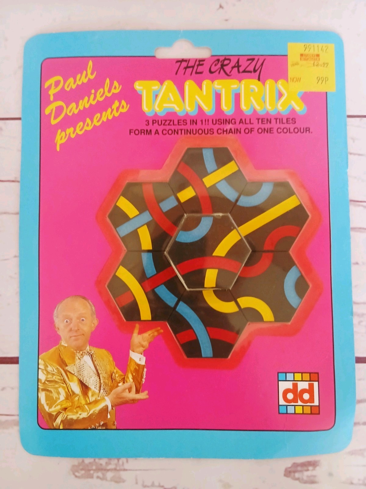 Vintage Paul Daniels Presents The Crazy Tantrix Puzzle Game Sealed 1989 Rare UK