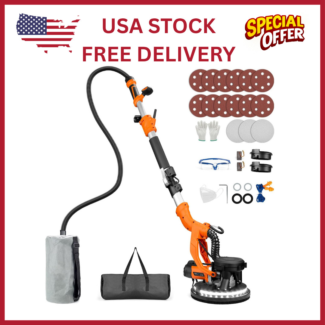 Drywall Sander, 1000W Popcorn Ceiling Removal Tool, Automatic Drywall Sander