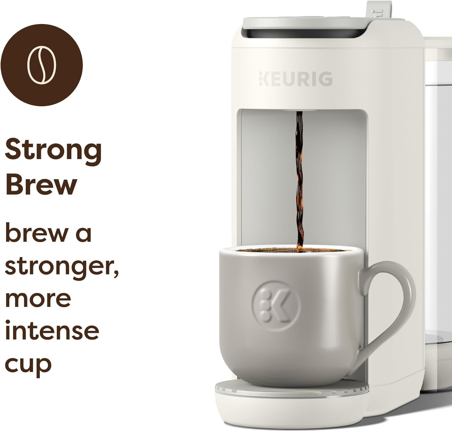K-Mini Mate plus Single-Serve K-Cup Pod Coffee Maker, Compact, 3 Cup Sizes, Brew