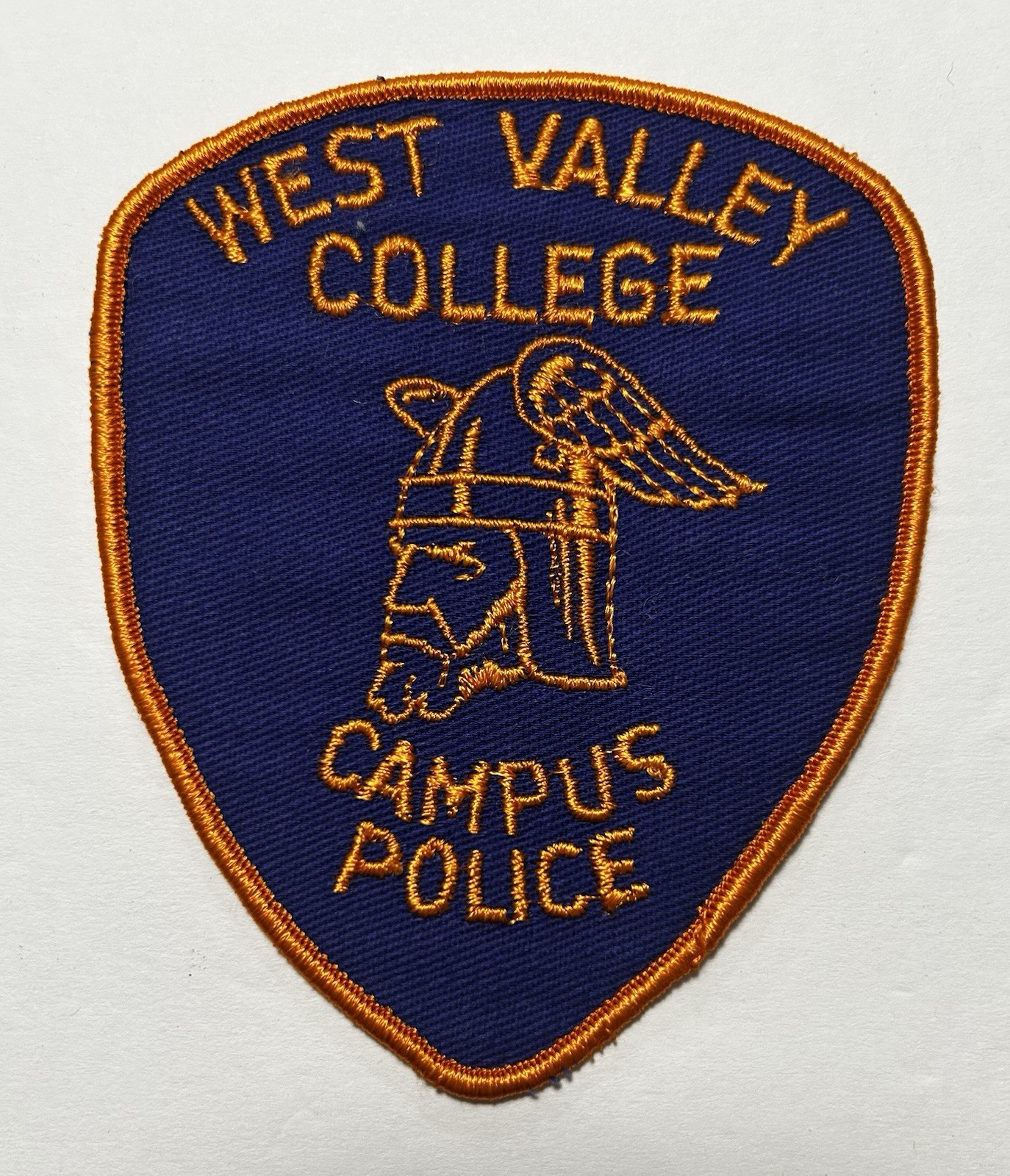 VINTAGE CALIFORNIA CA WEST VALLEY COLLEGE CAMPUS POLICE DEPT PATCH #PD55/94
