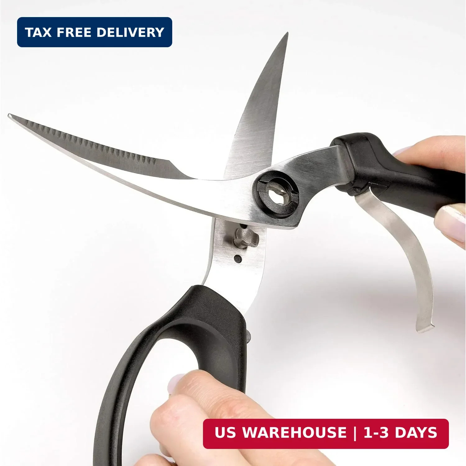 OXO Good Grips Spring-Loaded Poultry Shears, Black