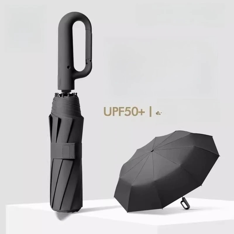 Ring Buckle Design Fully Automatic Umbrella for Men Folding Extra Large Strong