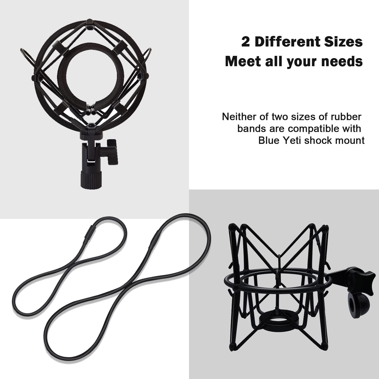 Universal Elastic Bands Replacement, Antiaging Rubber Ring for Microphone Sho...