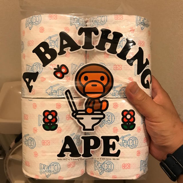 Super Rare 2007 Japan A Bathing Ape Baby Milo Toilet Paper bape jp