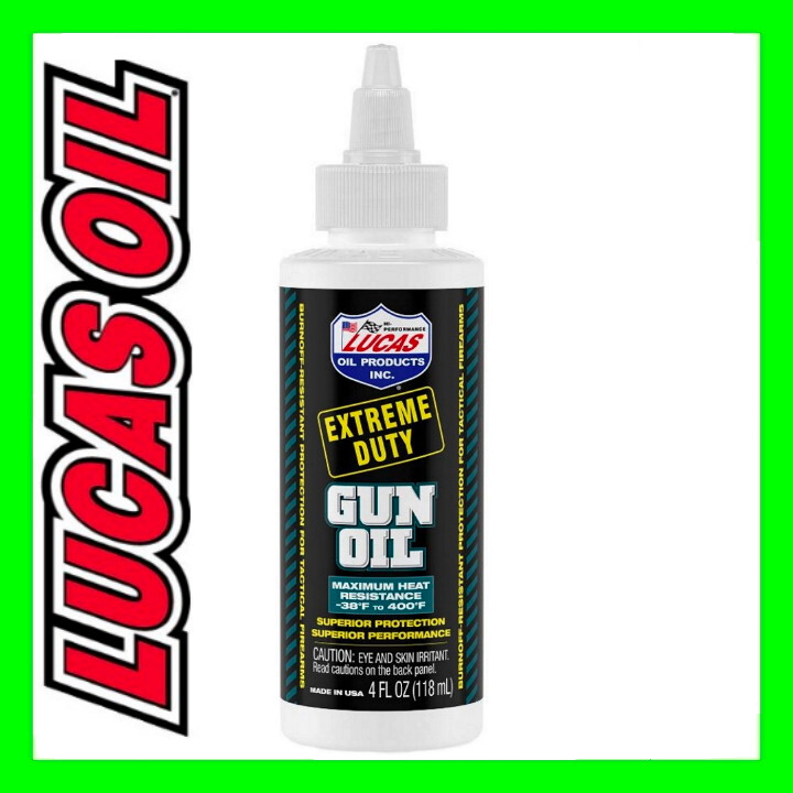 LUCAS 4oz Extreme Duty Gun Oil Rifle Pistol lube Reduces Wear Rust Protectant