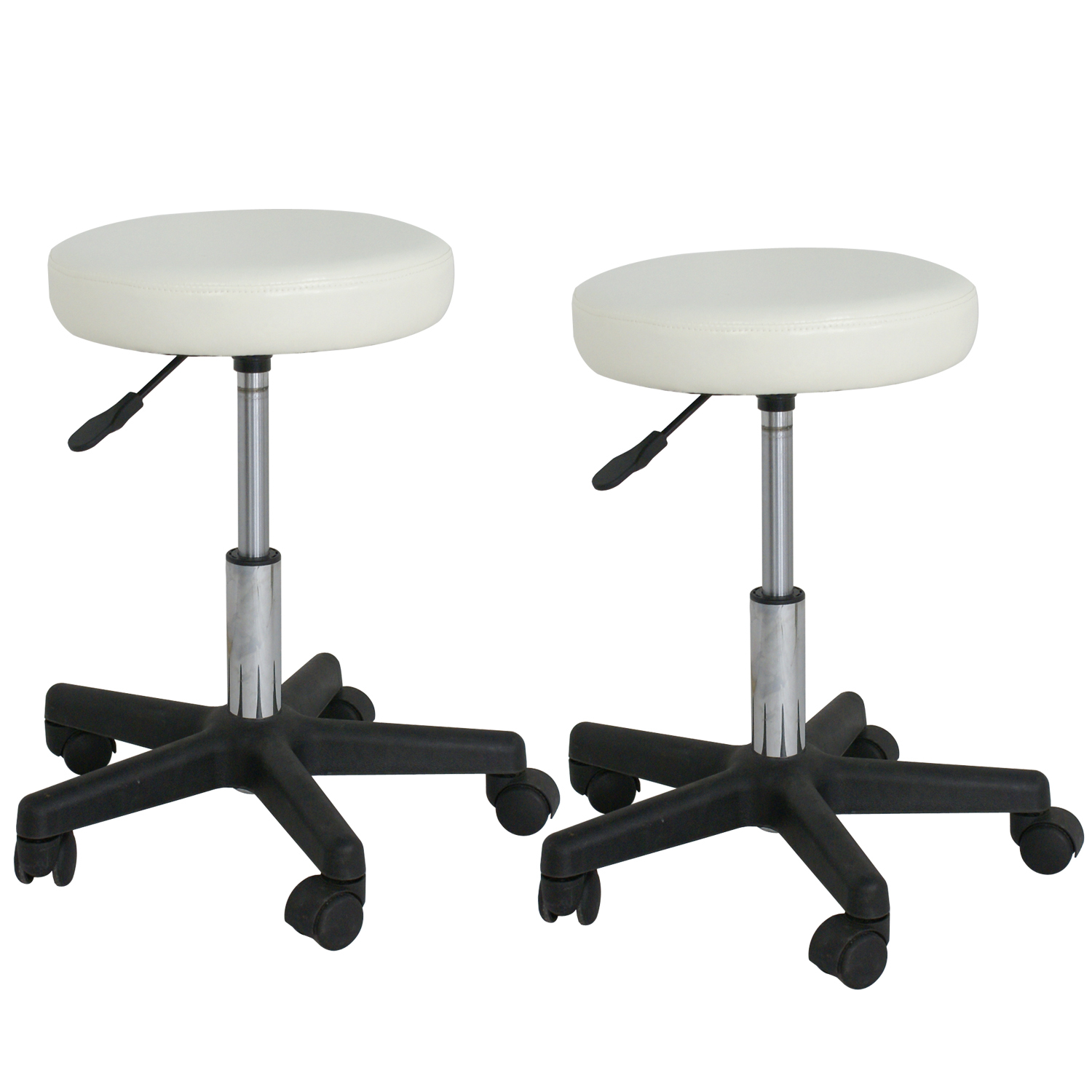 Hydraulic Saddle Adjustable Salon Stool Rolling Chair Tattoo Facial Massage 2X