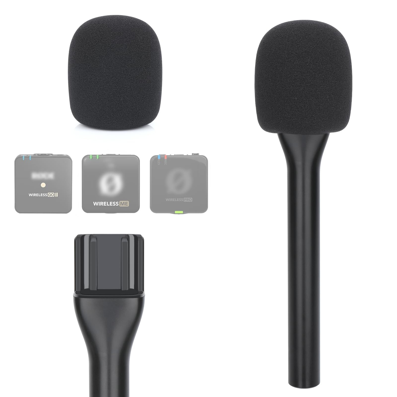Interview Microphone Handheld Adaptor for Rode Wireless Go Ii/Wireless Pro/Wi...