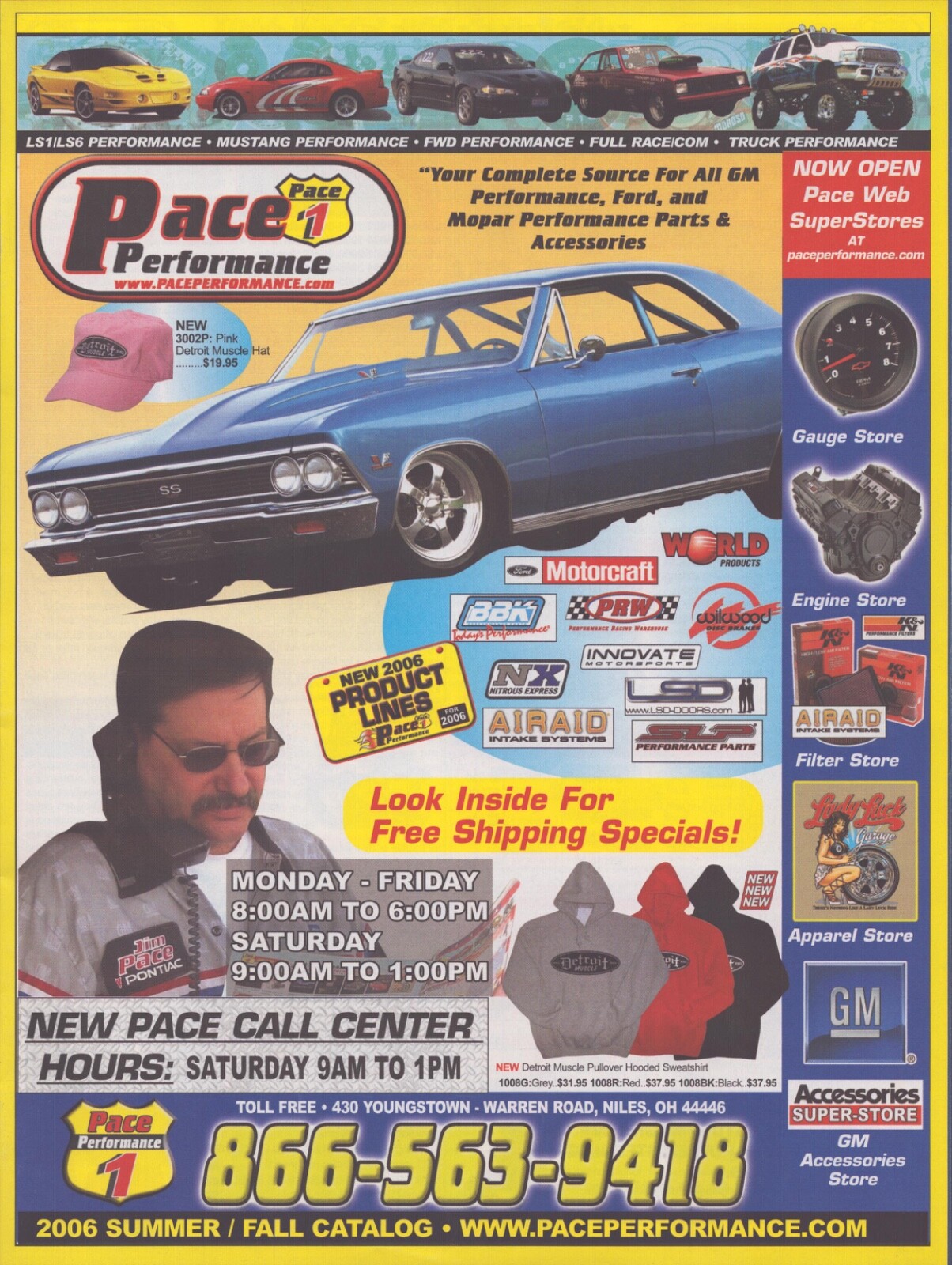 Pace Performance Catalog - Summer  2006 - 100 Pages