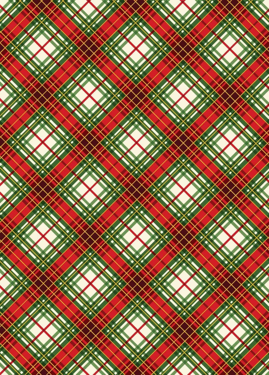 Christmas Musical Multi Holiday Plaid