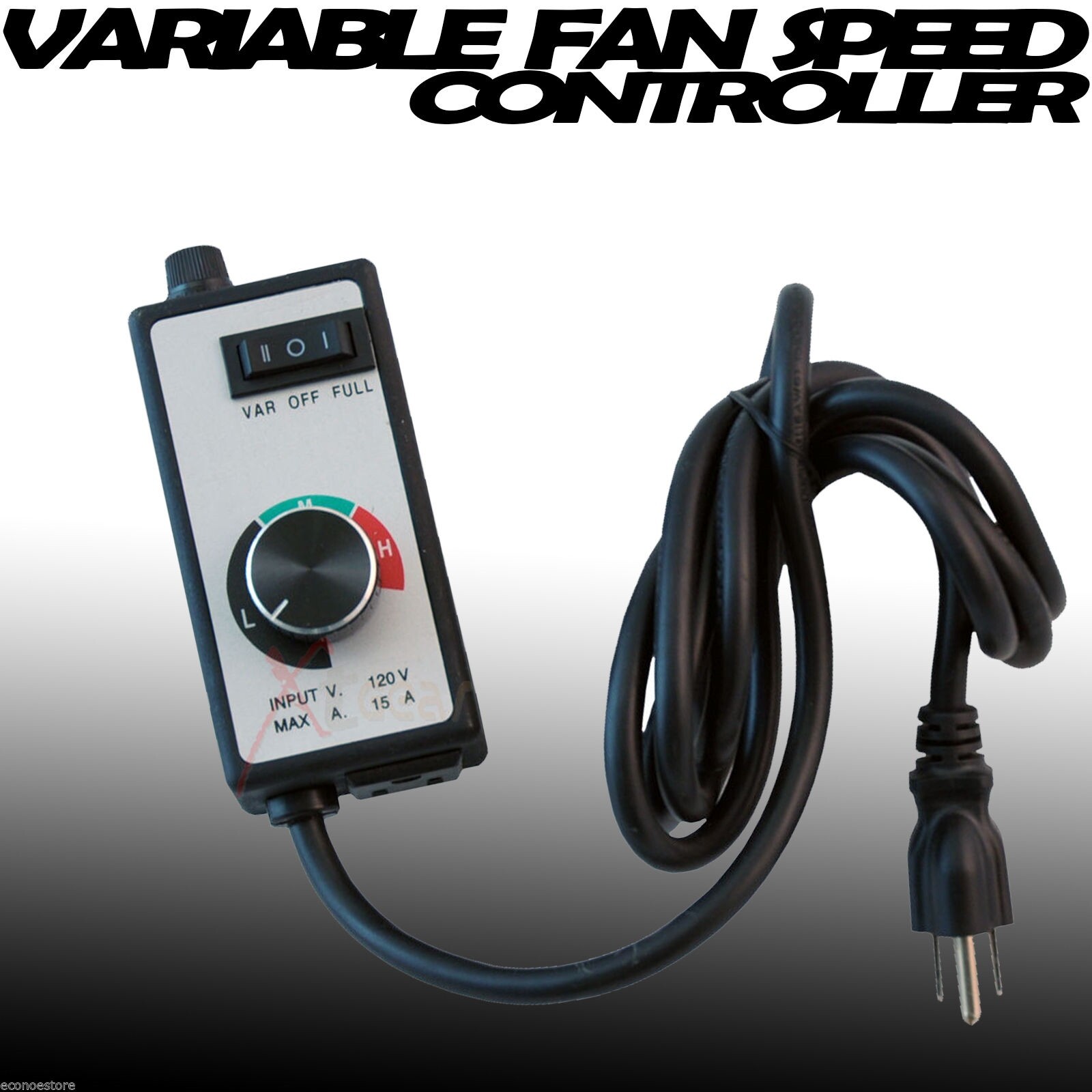 New Variable Dial Router Fan Speed Controller for Duct and Inline Fans