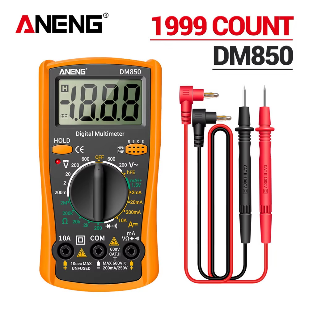 ANENG DM850 Digital Multimeter Automatic Professional 1999 Counts Auto AC/DC Vot