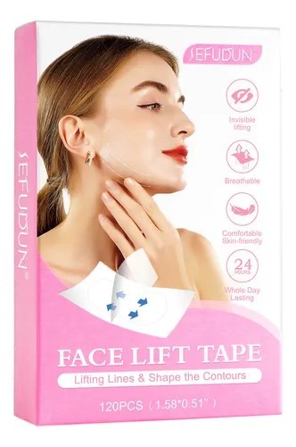 Face Lifting Strips 120 Strips Invisible Waterproof Breathable By Jungshea