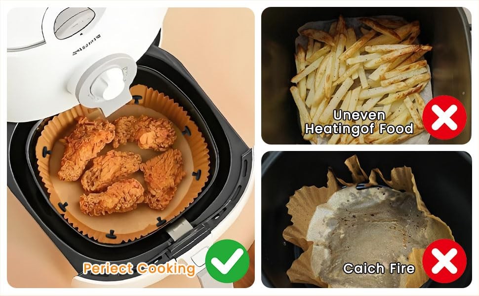 Air Fryer Liner Silicone Full Enclosed Magnets,100% BPA FREE 8pcs, Black