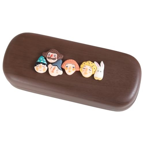 Cartoon Glasses Case with Glasses Cloth, Cute Protection Box, Storage Box,