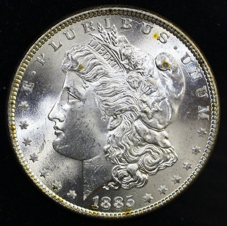 1885 $1 Morgan Silver Dollar  BU Uncirculated  #A7