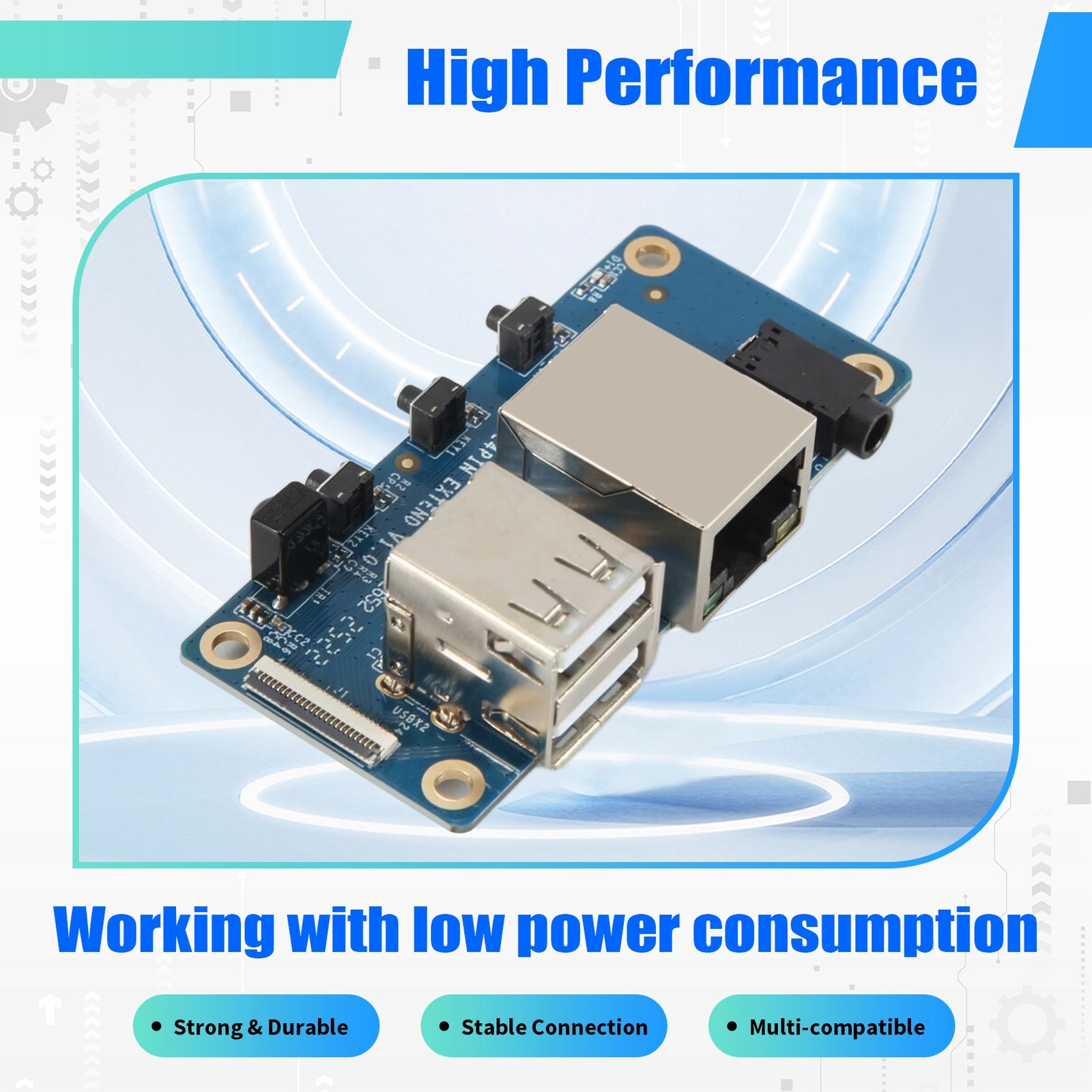 For Zero 2 W Expansion Board Interface Board 100M Port+USB 26157