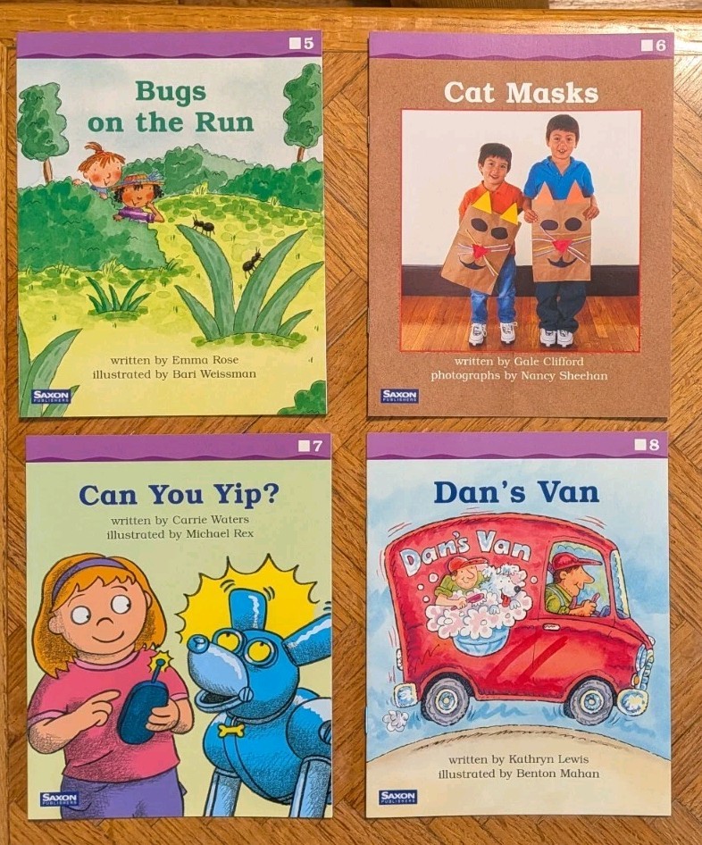 Grade K Saxon Phonics & Spelling Fluency Readers Set Average 15 Kindergarten NEW