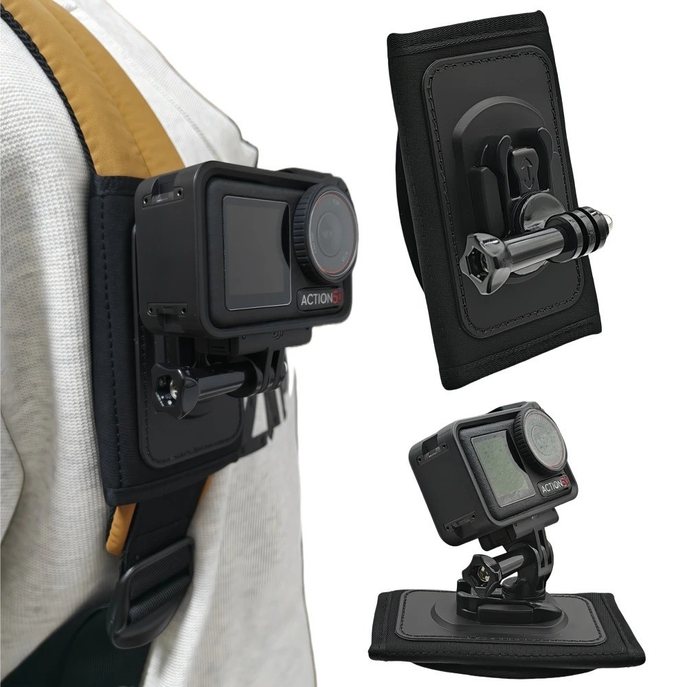 Backpack Shoulder Strap Mount for GoPro Hero 9 10 11 12 DJI Action Insta360