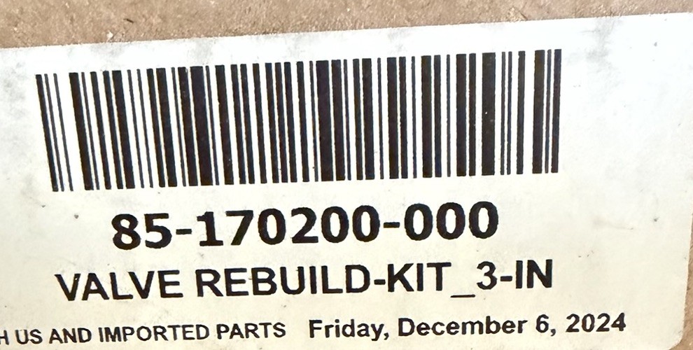 85-170200-000 Kidde/ Fenwal 3” Rebuild Kit