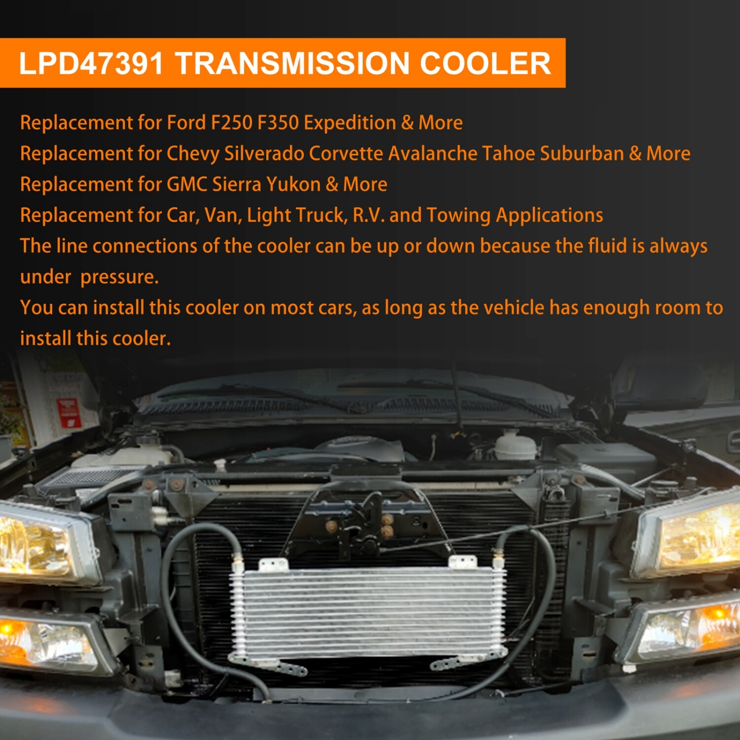 LPD47391 Tru Cool 40K Transmission Cooler Transmission Oil Cooler GVW Max 40,000