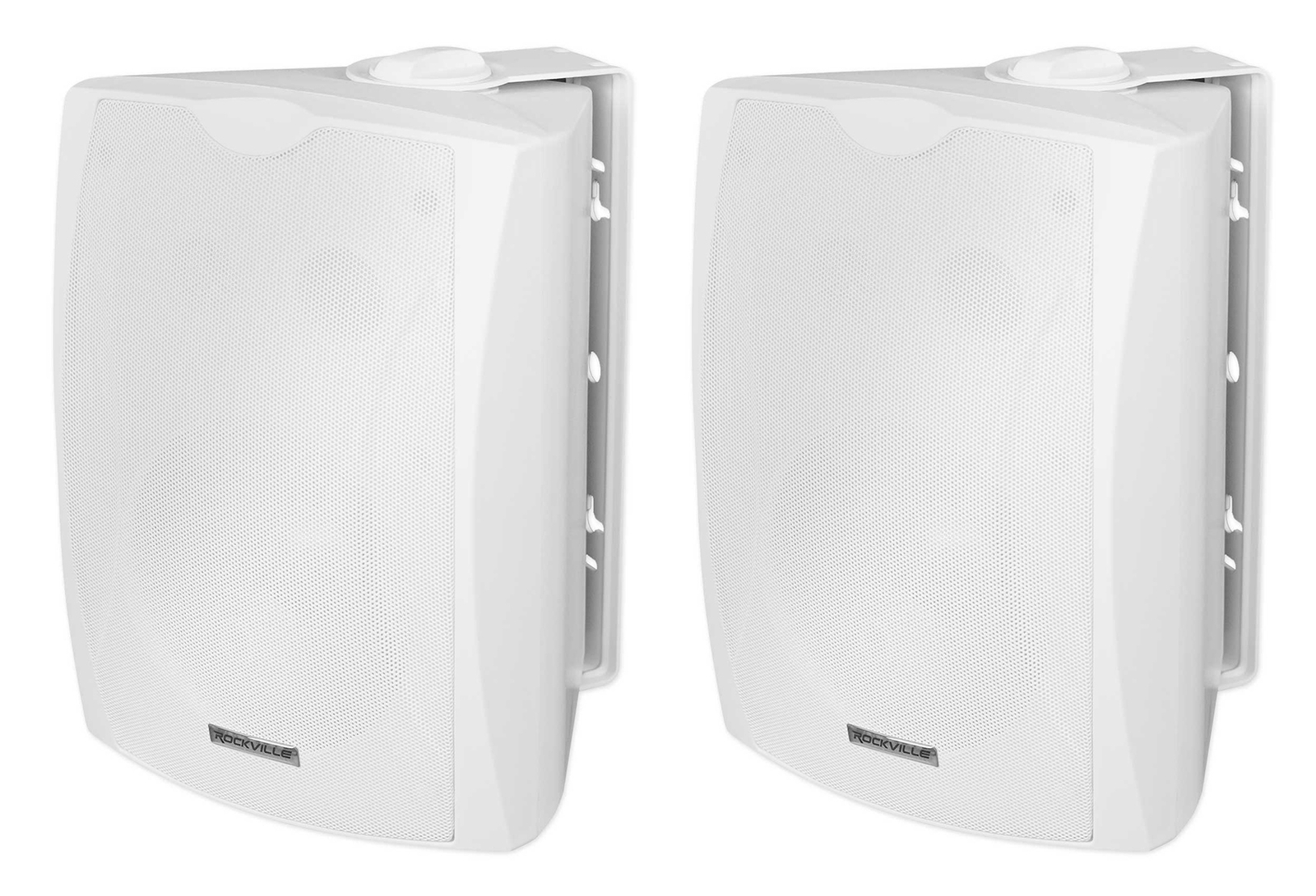 2 Rockville WET-5W 70V 5.25" IPX55 White Commercial Indoor/Outdoor Wall Speakers