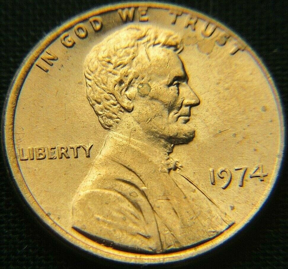 UNITED STATES 1974 - P PHILADELPHIA MINT UNCIRCULATED LINCOLN MEMORIAL PENNY