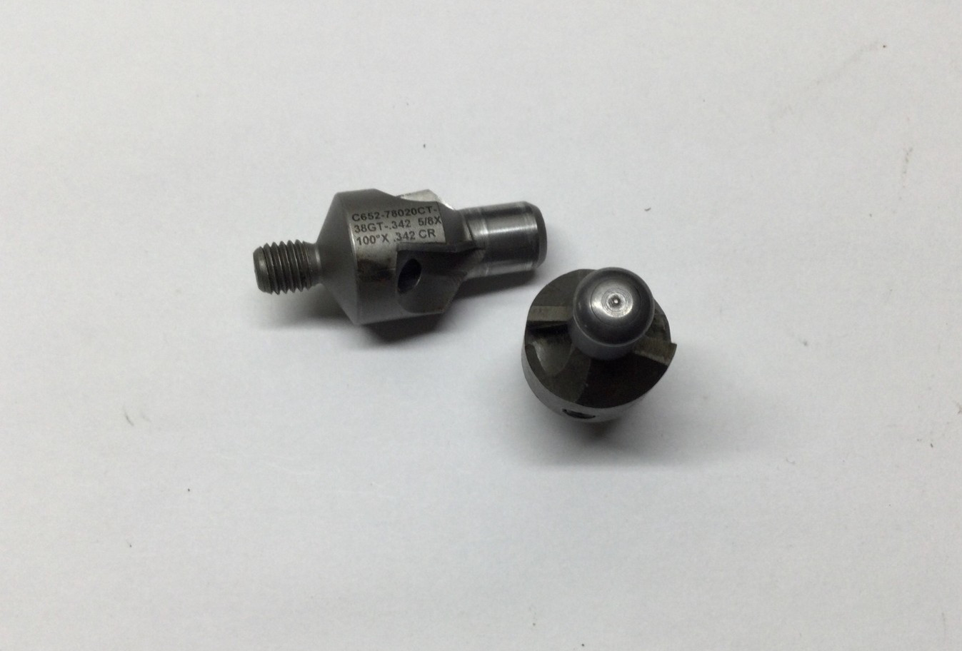 2) 1/4-28 Threaded Carbide Tipped Countersinks