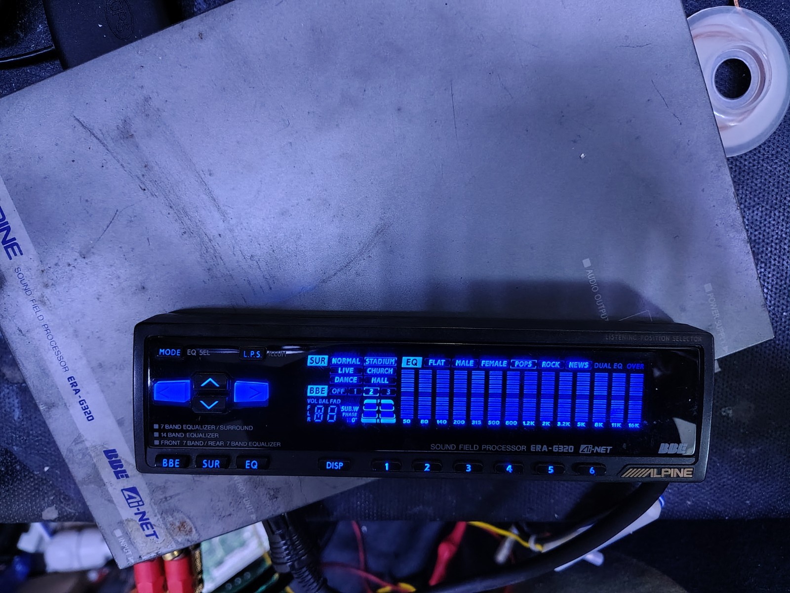 Alpine ERA -G320 Diagnostic Fee Face Light  MOD  Red_Blue_Pink_Yellow Etc... Any