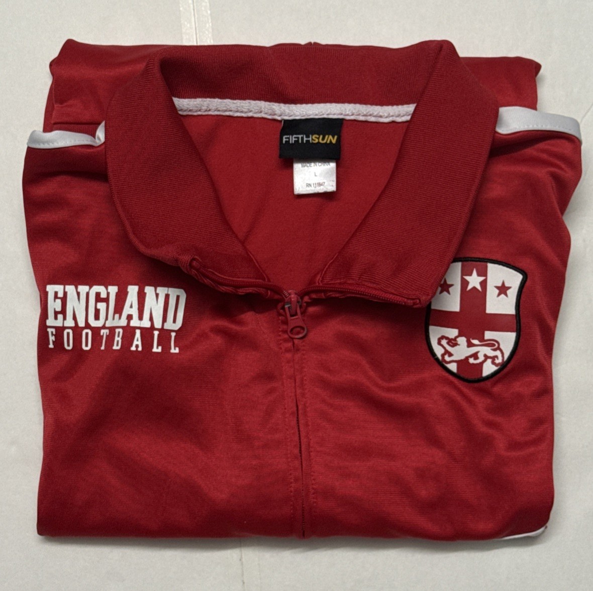 Fifthsun England Football Red Jacket Size Large - Used
