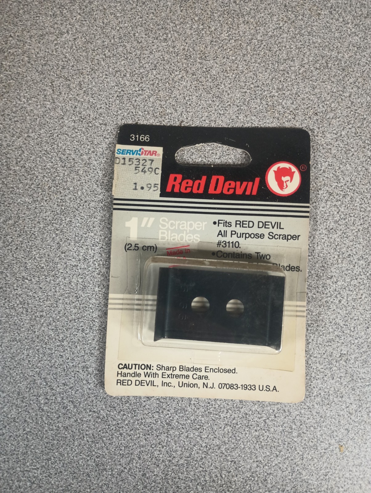 Red Devil 1" Scraper Blades 2-Pack (Fits Red Devil #3110) NEW