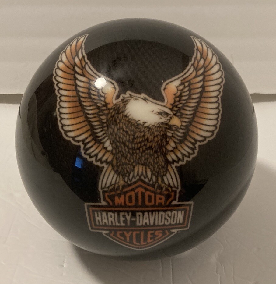 Brunswick Viz-A-Ball Harley Davidson Cycles Bowling 8lb Cracked Display Only
