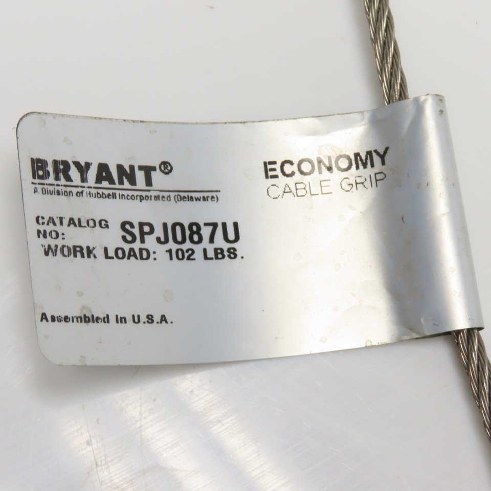 Bryant SPJ087U Wire Pulling Support Grip .87"-1.00" Bundle Diameter