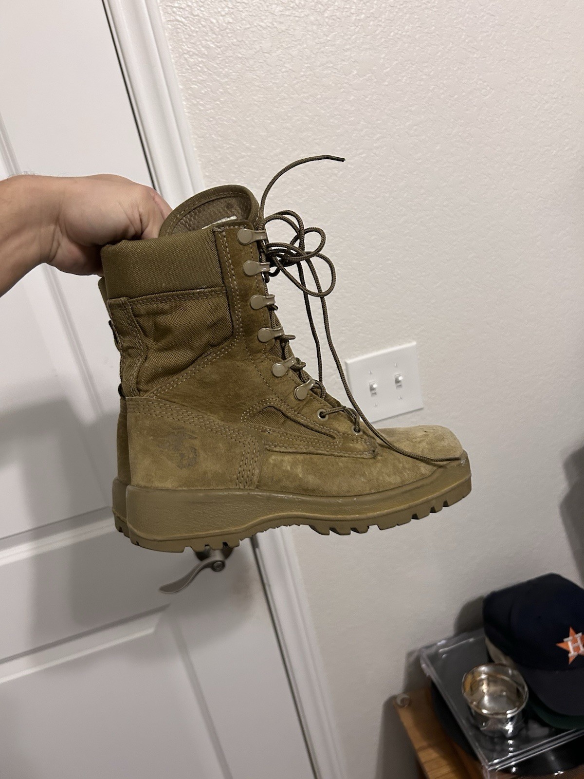 Bates Military USMC Hiking Desert Combat Boots 08-D-1099 Vibram Size 5R E25502E