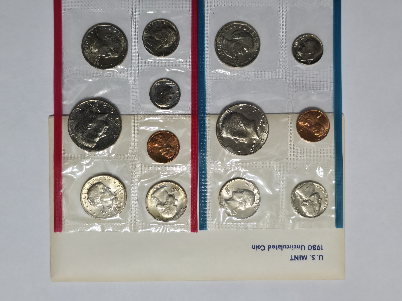 1980 Uncirculated Coin Set U.S Mint Original Government Packaging OGP