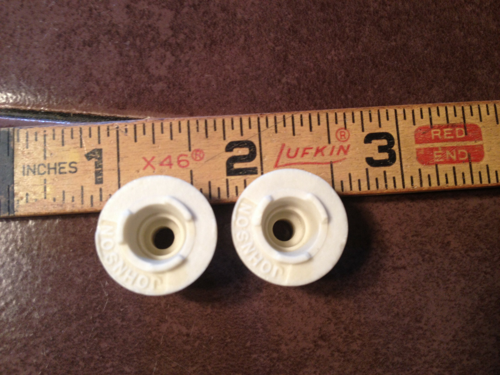 Ceramic Feed-Thru Insulator, NOS with gaskets