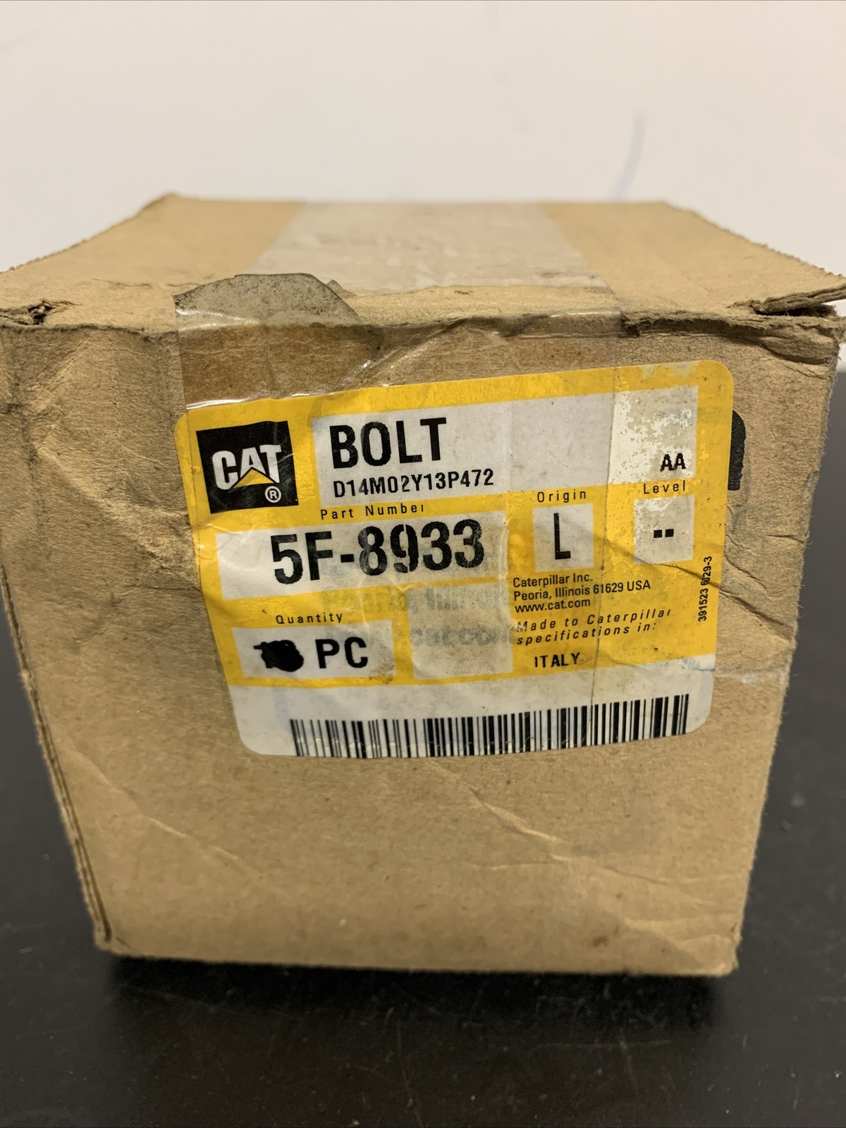 Wow! Genuine (6pc Pack) Caterpillar 5F-8933 Bolts 5F8933, NOT an Off Brand!!!