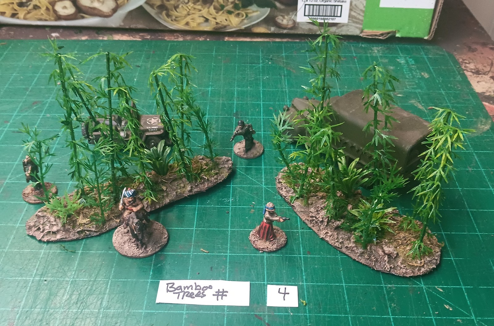 28mm Bolt action Jungle wargaming 2 x Bamboo Tree terrain #4