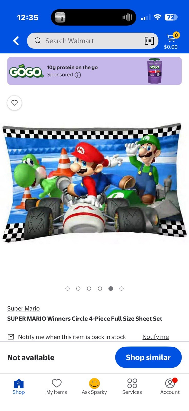 Super Mario Standard Queen Pillow Case X2