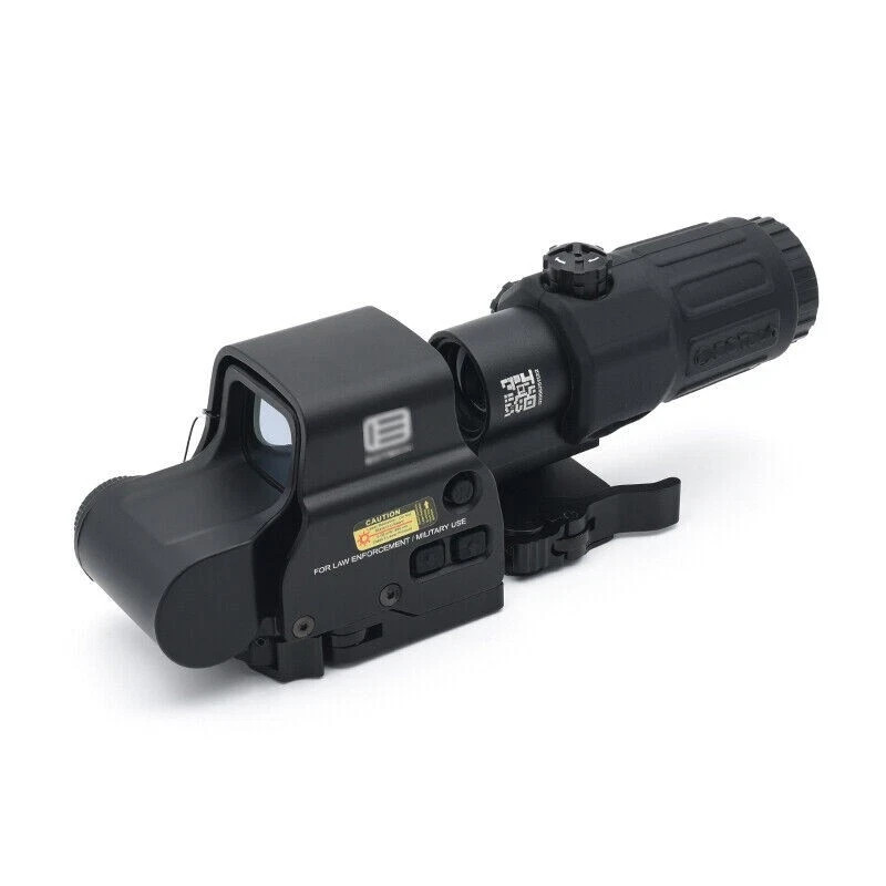 558 Holographic Red/Green Dot Reflex Sight + G33 3X Magnifier  Black