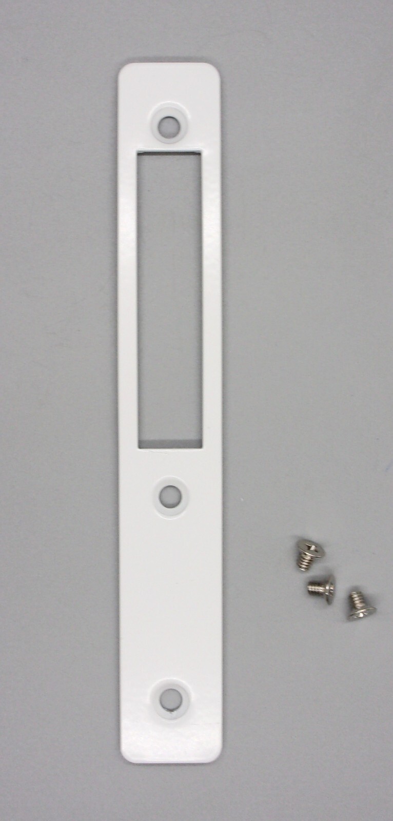 Global Door Controls - Mortise Deadbolt Faceplate, TH1100-FP1-WH