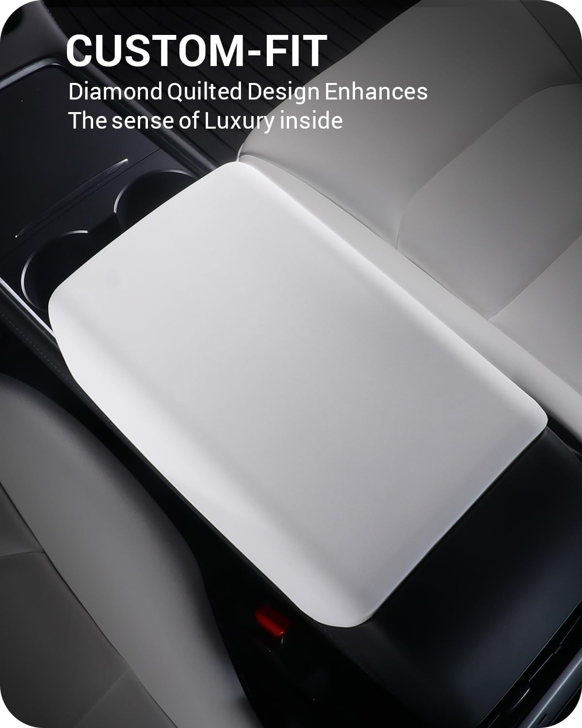 Center Console Armrest Cover for 2026 Tesla Model Y Juniper Model 3 Highland