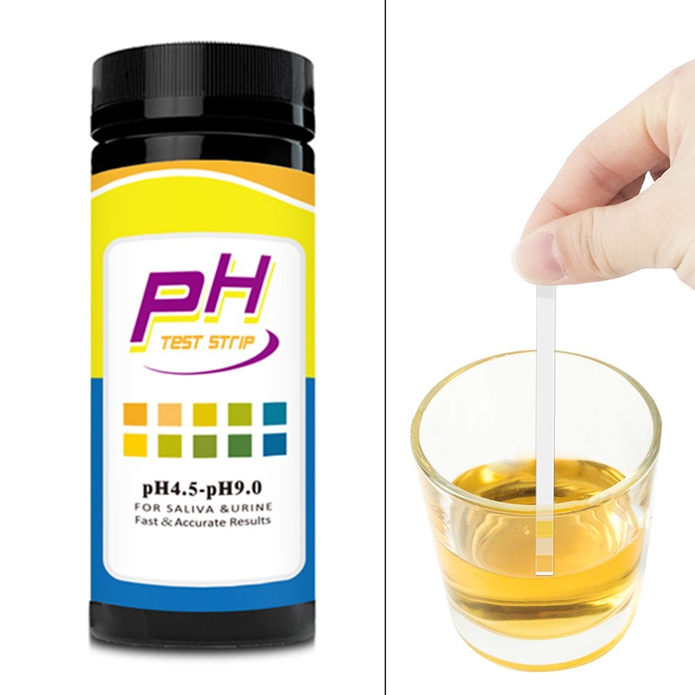 100 pcs Conveniently Packaged pH Testing Strips with Easy Instructions
