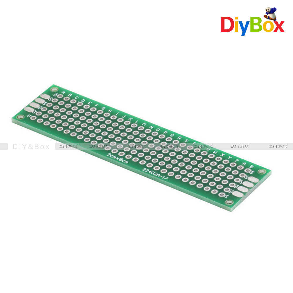 5PCS Double Side Prototype PCB Tinned Circuit Board Universal Breadboard 2x8 cm