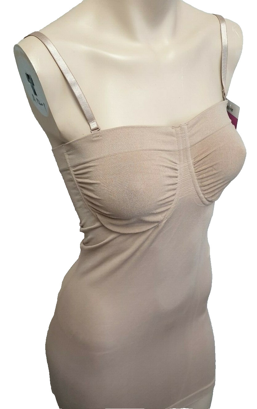 BNWT Womens Sz 14C Mocca Hold Me Tight Strapless Seamless Slip Shapewear