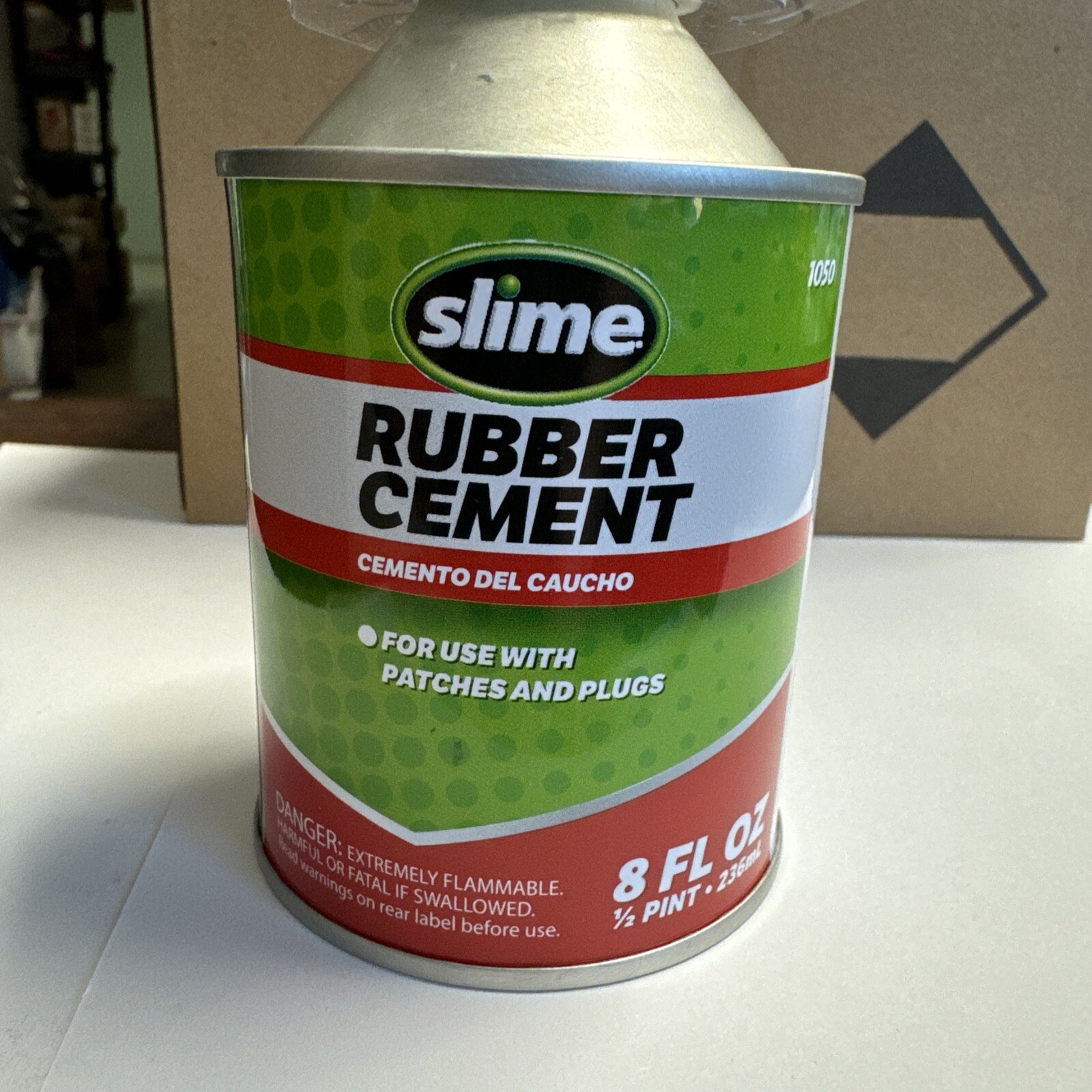 Slime Rubber Cement 8 Oz for Tire Repairs 1050 Patch & Plug